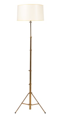 Lot 72 - Brass Adjustable Tripod Floor Lamp