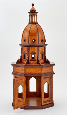 Lot 252 - Stained Wood Architectural Model