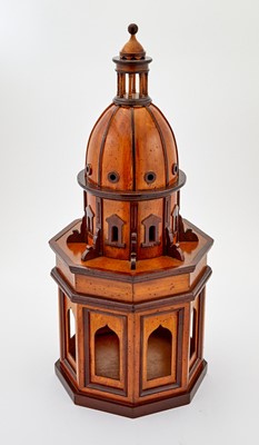Lot 252 - Stained Wood Architectural Model