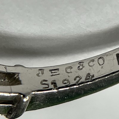 Lot 97 - J.E. Caldwell & Co. Platinum and Diamond Ring