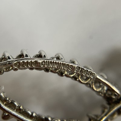 Lot 211 - Angela Cummings Platinum and Diamond Leaf Bracelet