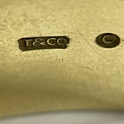 Lot 5 - Tiffany & Co. Gold and Hardstone Bangle Bracelet