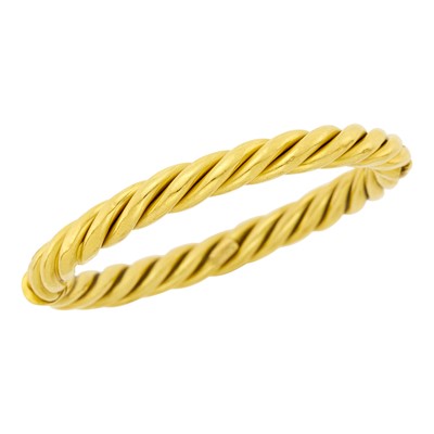 Lot 1104 - Ilias Lalaounis Fluted Gold Bangle Bracelet