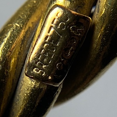 Lot 1104 - Ilias Lalaounis Fluted Gold Bangle Bracelet