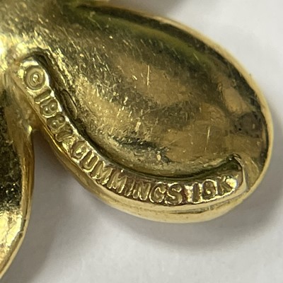 Lot 26 - Angela Cummings Pair of Gold Flower Earrings