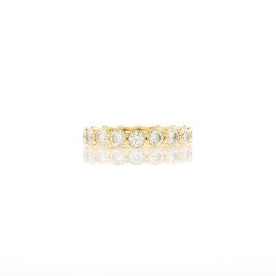 Lot 2046 - Tiffany & Co. Gold and Diamond Band Ring