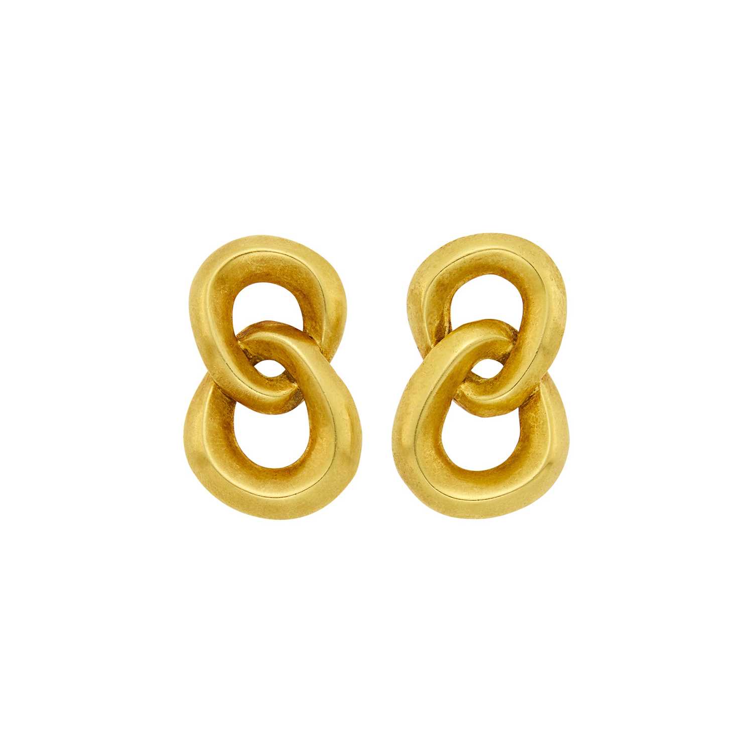 Lot 1012 - Angela Cummings Pair of Gold Earclips