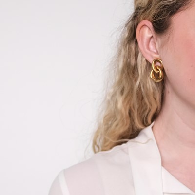 Lot 1012 - Angela Cummings Pair of Gold Earclips