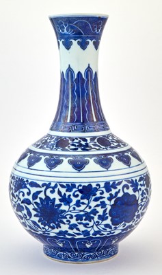 Lot 420 - A Chinese Blue and White Porcelain Vase