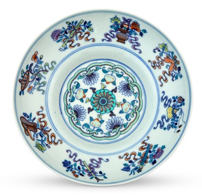 Lot 419 - A Chinese Porcelain Doucai Bowl