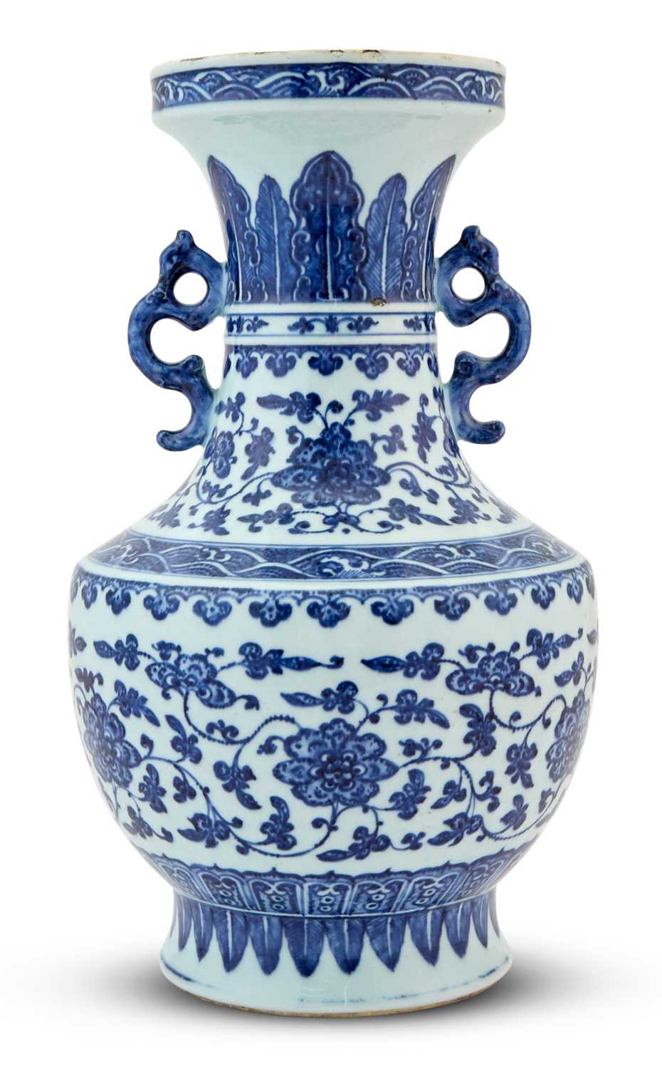 Lot 211 - A Chinese Blue and White Porcelain Vase