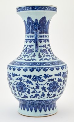Lot 211 - A Chinese Blue and White Porcelain Vase