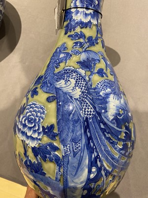 Lot 222 - A chinese Slip-Decorated Celadon Porcelain Vase