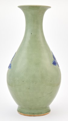Lot 222 - A chinese Slip-Decorated Celadon Porcelain Vase