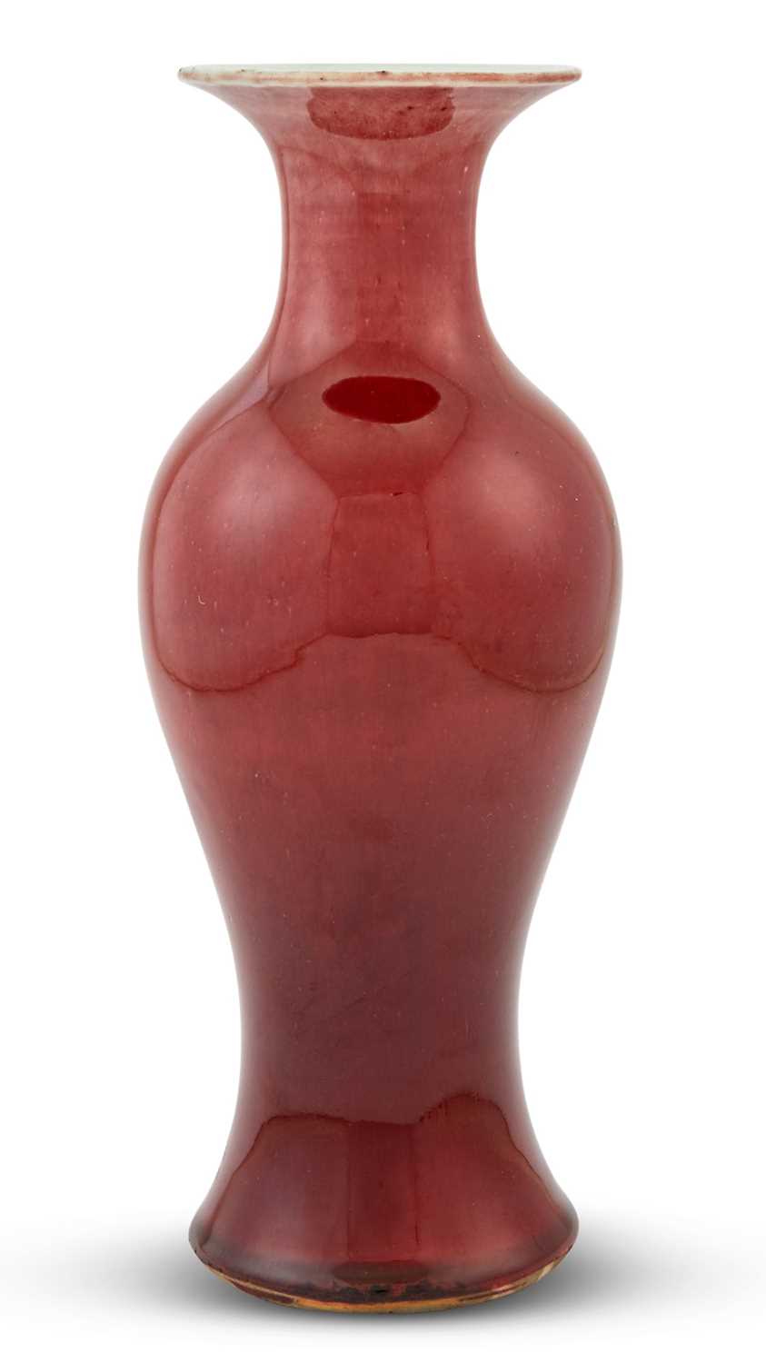 Lot 357 - A Chinese Langyao-Glazed Porcelain Baluster Vase