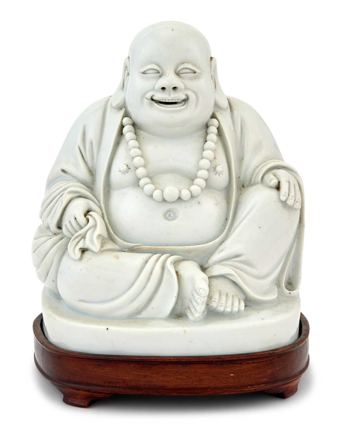 Lot 201 - A Chinese White Glazed Porcelain Budai