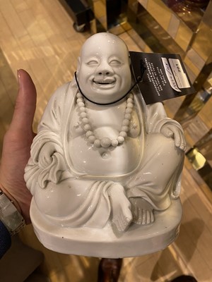Lot 201 - A Chinese White Glazed Porcelain Budai