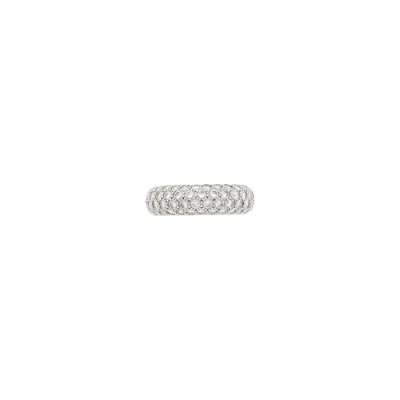 Lot 1127 - Tiffany & Co. Platinum and Diamond Band Ring