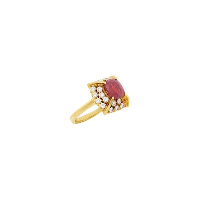 Lot 1118 - Gold, Ruby and Diamond Ring