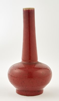 Lot 341 - A Chinese Oxblood Glazed Porcelain Bottle Vase