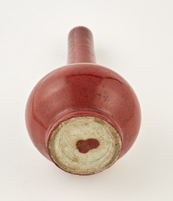 Lot 341 - A Chinese Oxblood Glazed Porcelain Bottle Vase