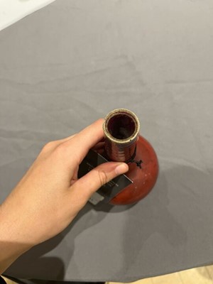 Lot 341 - A Chinese Oxblood Glazed Porcelain Bottle Vase