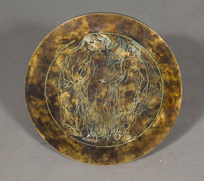 Lot 577 - Philip and Kelvin Laverne Patinated Bronze Occasional Table