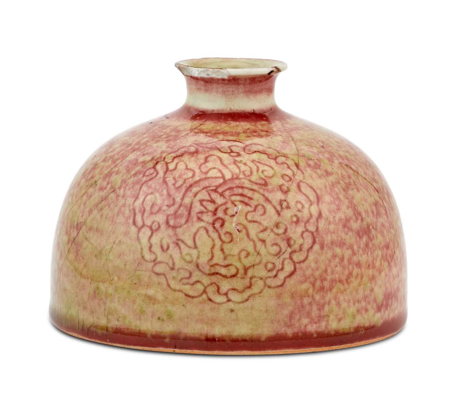 Lot 214 - A Chinese Peachbloom Porcelain Water Pot