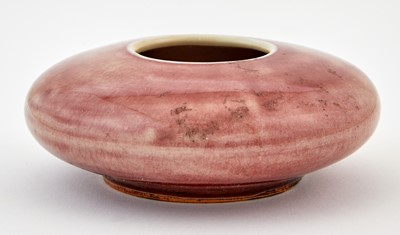 Lot 213 - A Chinese Peachbloom Glazed Porcelain Brush Washer
