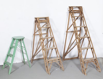 Lot 140 - Three Wooden Ladders