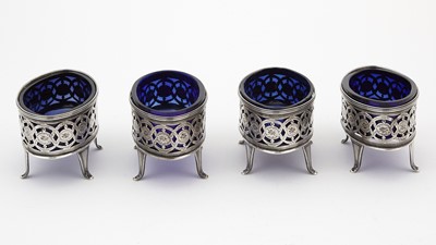 Lot 1094 - Set of Four George III Sterling Silver Salts