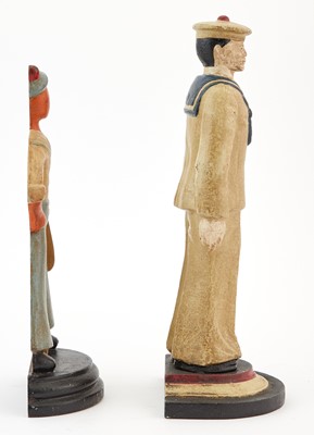 Lot 1054 - Two Cast Iron Sailor Door Stops