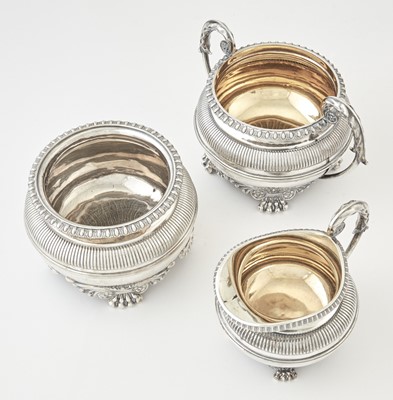 Lot 1093 - George III Sterling Silver Tea and Coffee Service