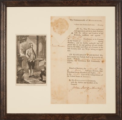 Lot 14 - Signed by the namesake of Bowdoin College