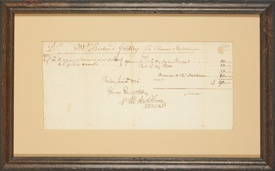 Lot 47 - Bill of sale for two pipes of Madeira Wine