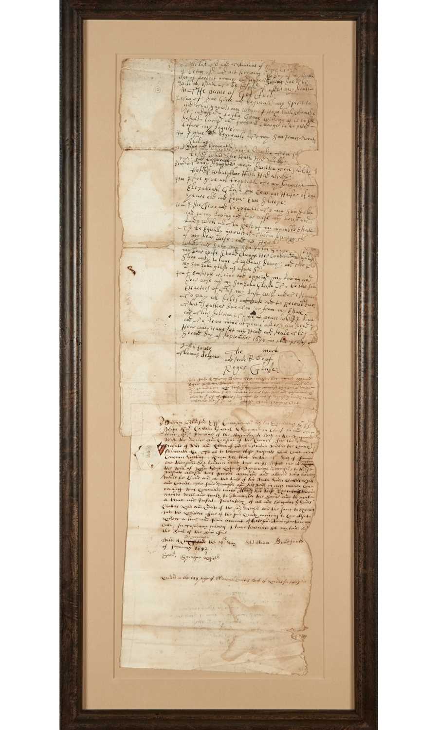 Lot 36 - Document signed by William Bradford the Younger
