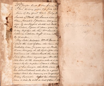 Lot 48 - An important letter from the only repenting judge of the Salem Witch Trials