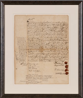 Lot 29 - Early indenture for land on the Boston waterfront