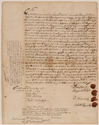 Lot 29 - Early indenture for land on the Boston waterfront
