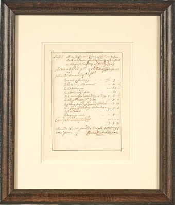 Lot 40 - Document signed by Elisha Hutchinson
