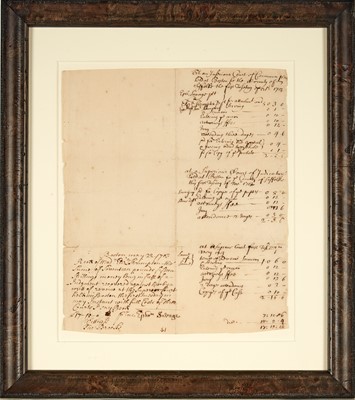 Lot 41 - Legal document signed by Ephraim Savage