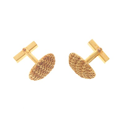 Lot 2018 - Tiffany & Co. Pair of Gold Cufflinks