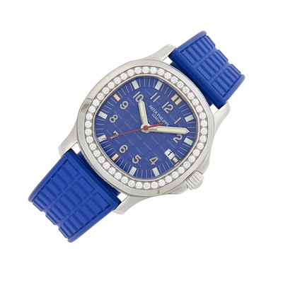 Lot 54 - Patek Philippe Stainless Steel and Diamond 'Aquanaut' Wristwatch, Ref. 5067