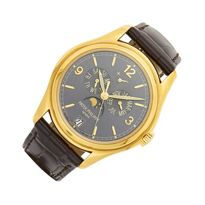 Lot 182 - Patek Philippe Gold 'Annual Calendar' Wristwatch, Ref. 5146J-010