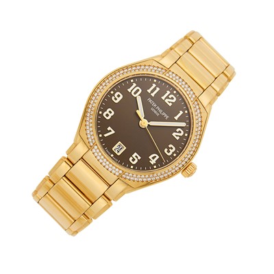 Lot 133 - Patek Philippe Rose Gold and Diamond 'Twenty-4' Wristwatch, Ref. 7300