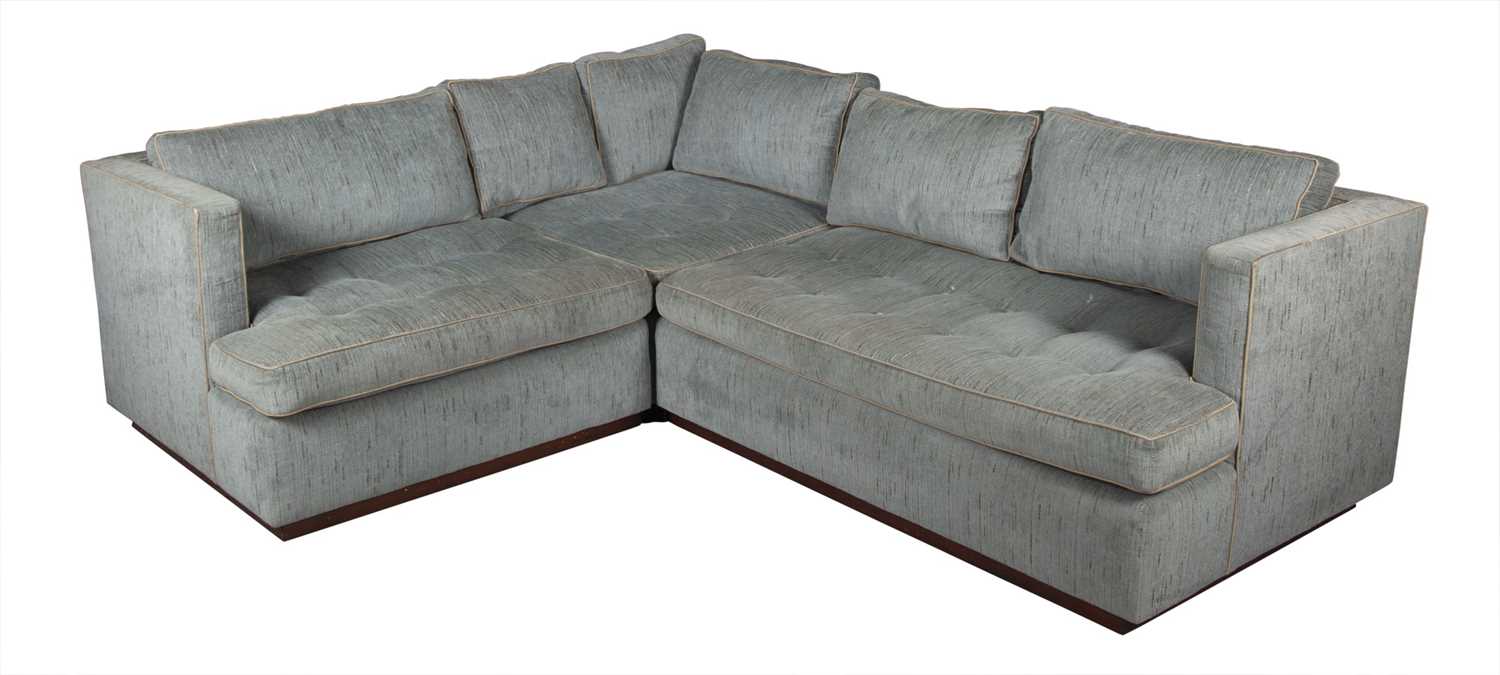 Lot 344 - Nancy Corzine Upholstered Sectional Sofa