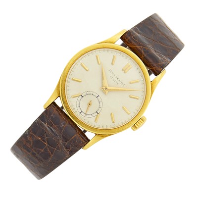 Lot 1039 - Patek Philippe Gentleman's Gold 'Calatrava' Wristwatch, Ref. 96