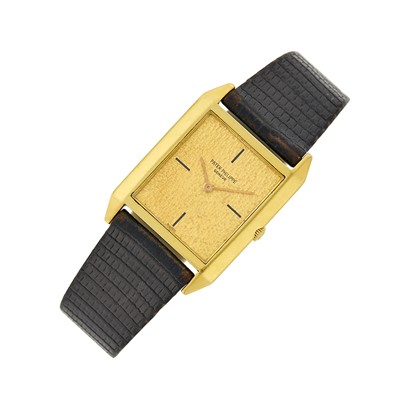 Lot 123 - Patek Philippe Gold 'Gondolo' Wristwatch, Ref. 3491