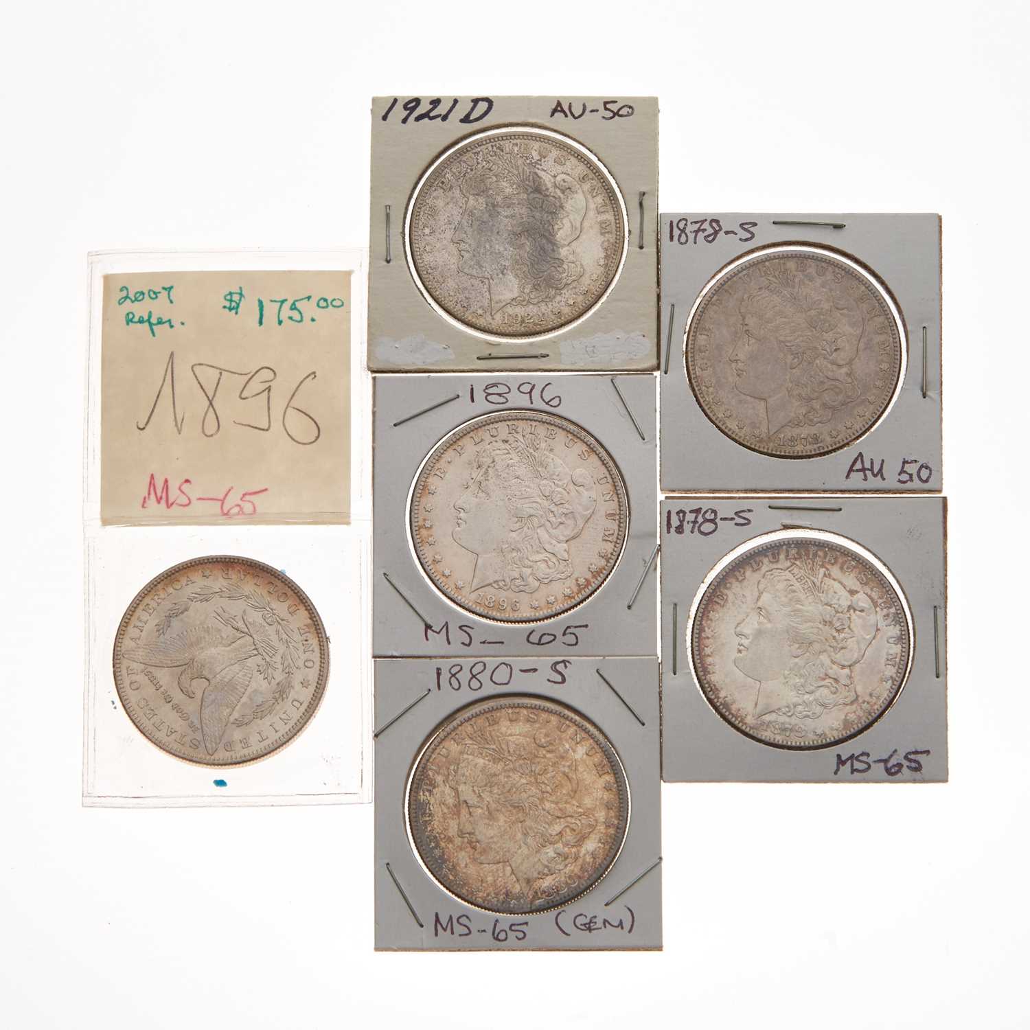 Lot 1095 - United States Morgan Dollar Group