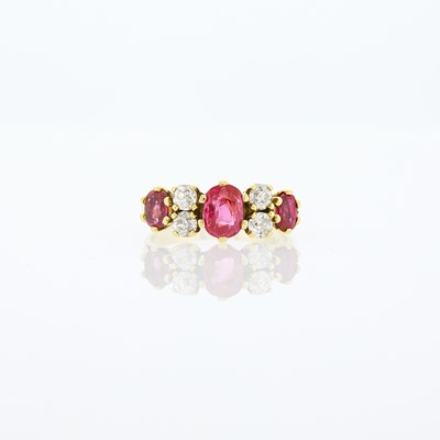 Lot 2103 - Gold, Ruby and Diamond Ring